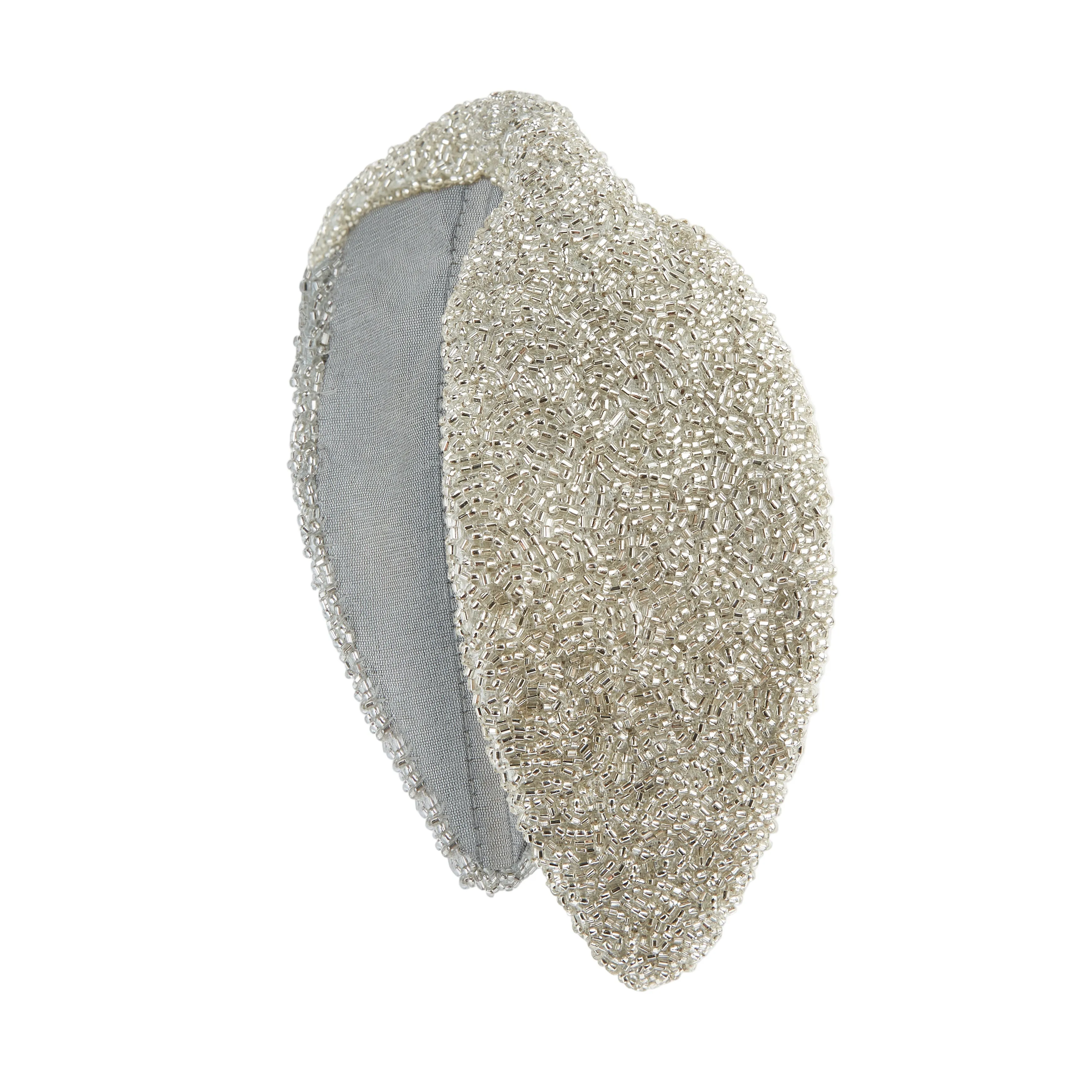 The Silver Beaded Headband sold by Lily and Bean product image thumbnail 2