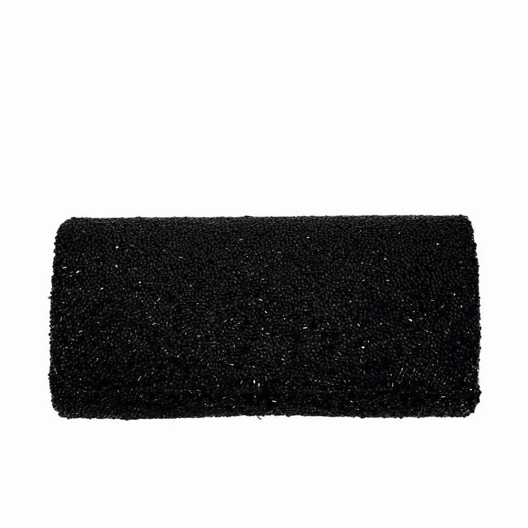 The Black Beaded Clutch sold by Lily and Bean