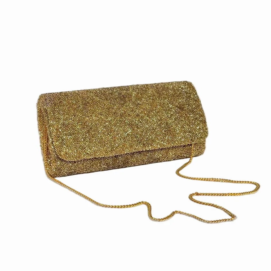 The Gold Beaded Clutch sold by Lily and Bean product image thumbnail 3
