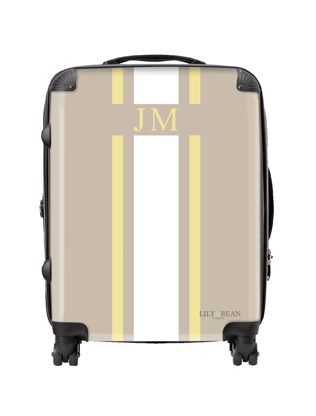 Hardshell Luggage - Yellow & White sold by Lily and Bean