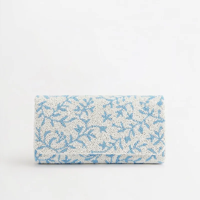 Coastal Beaded Clutch made by Lily and Bean
