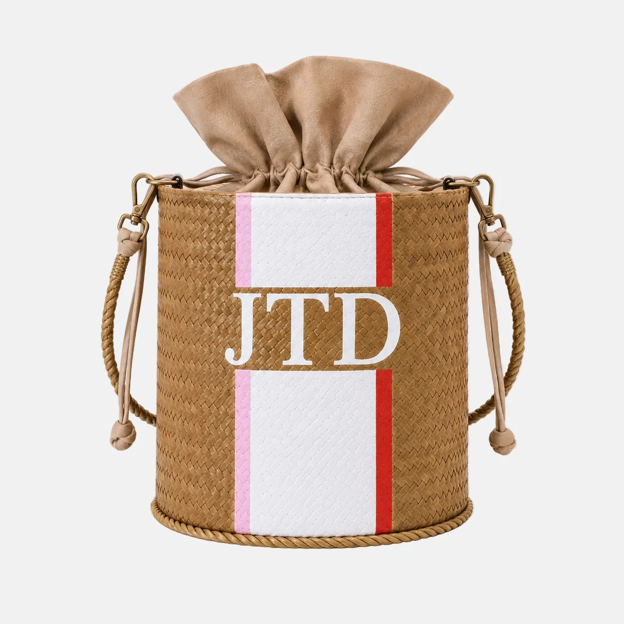 Straw Bucket Bag sold by Lily and Bean