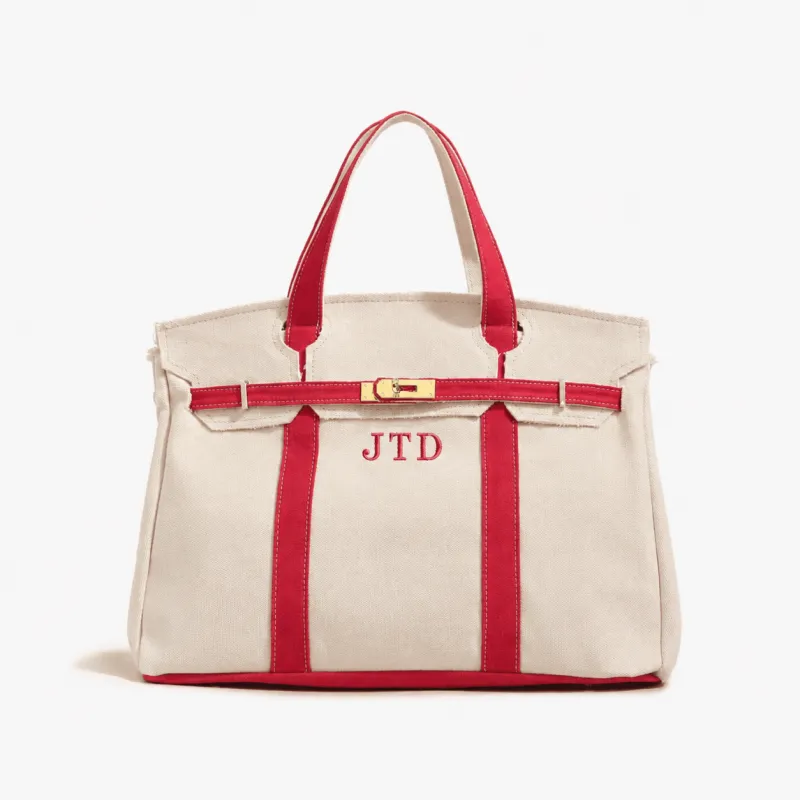 The Not Hettie Tote Bag - Red made by Lily and Bean