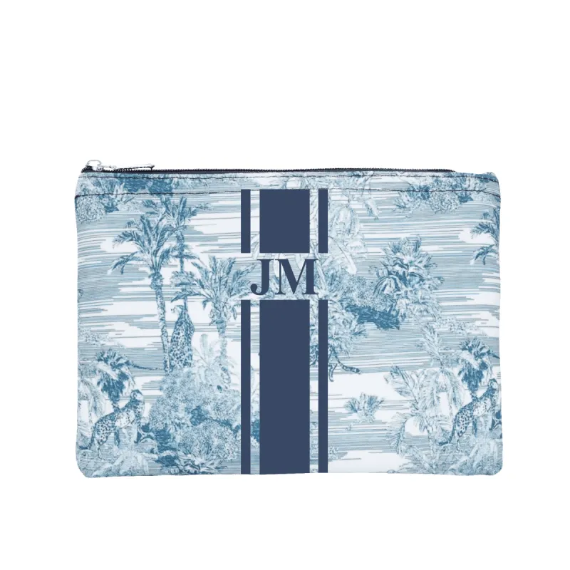 The Lily Makeup Bag - Tropical Blue sold by Lily and Bean