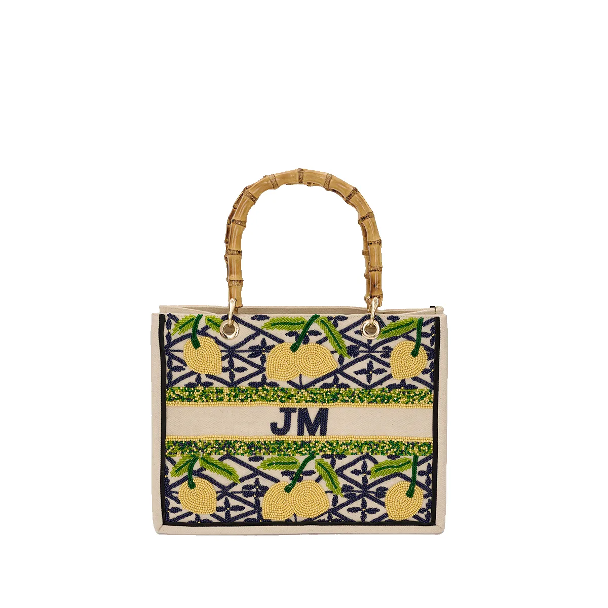 The Juliana Capri Mini Teenie Beaded Tote sold by Lily and Bean