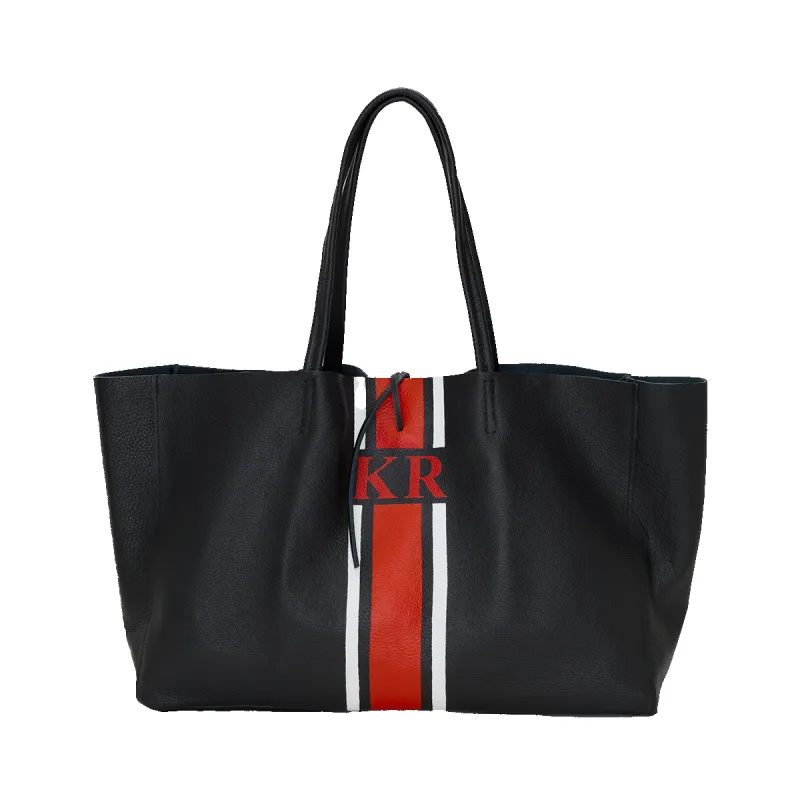 Egerton Shopper - Black - Design Your Own sold by Lily and Bean