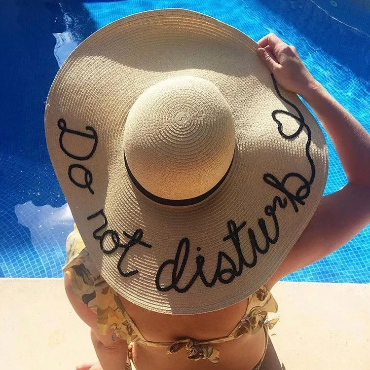 Lily & Bean Floppy Sequin Straw Hat with Heart on Name sold by Lily and Bean product image thumbnail 2