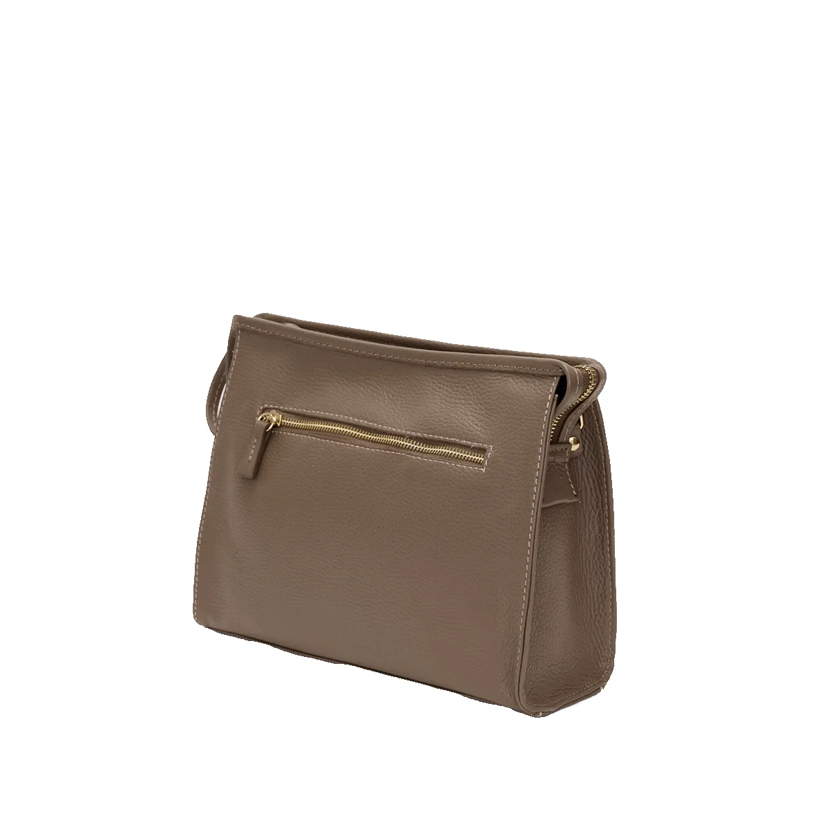 Egerton Italian Leather Cosmetic Bag - Mocha sold by Lily and Bean product image thumbnail 3