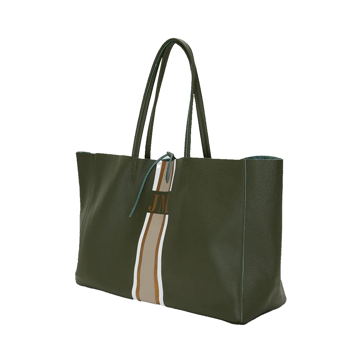 Egerton Shopper - Army Green & Metallic sold by Lily and Bean product image thumbnail 3