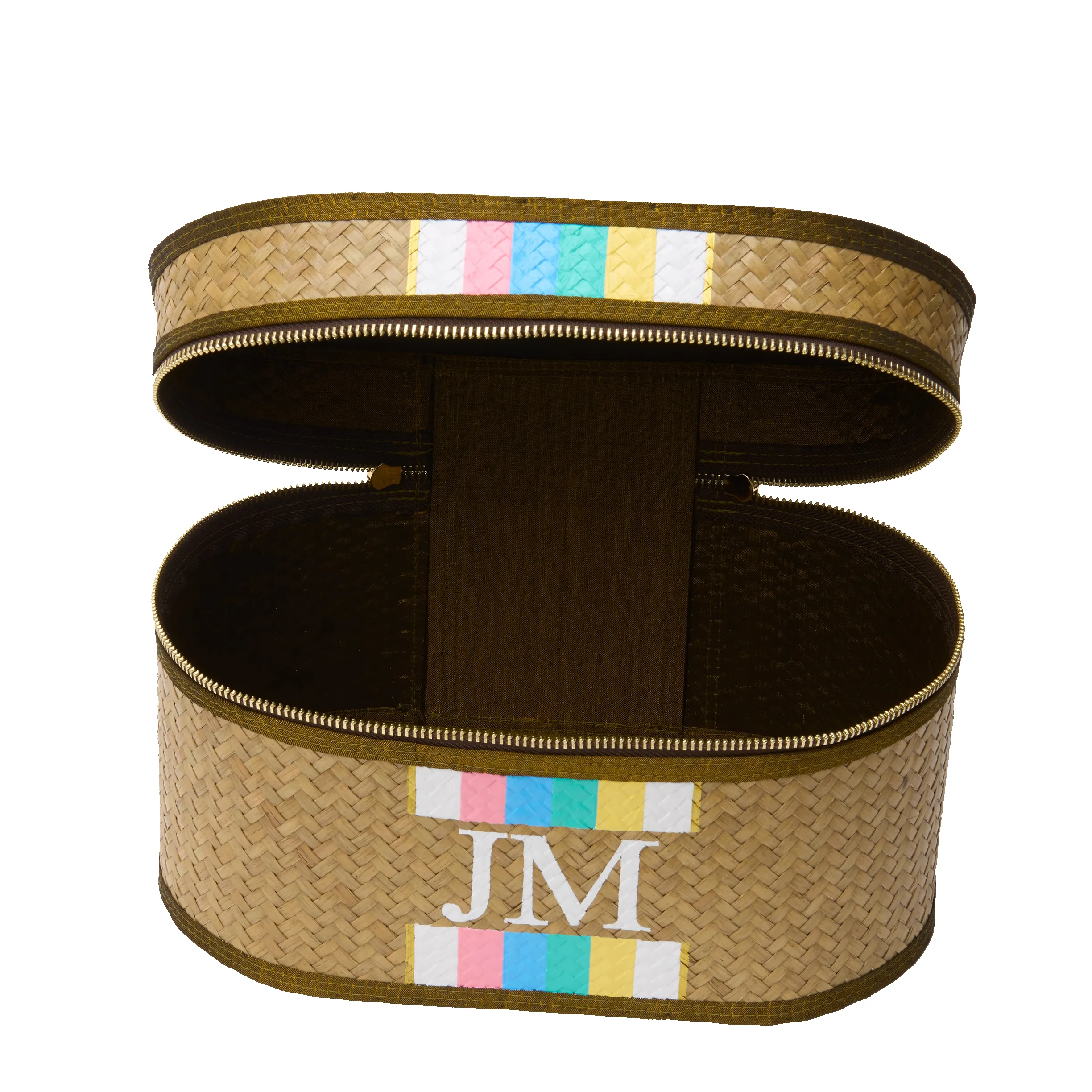 Straw Vanity Case - Rainbow sold by Lily and Bean product image thumbnail 3