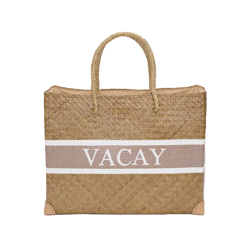 Lily & Bean Jumbo Straw Shopper Vacay sold by Lily and Bean
