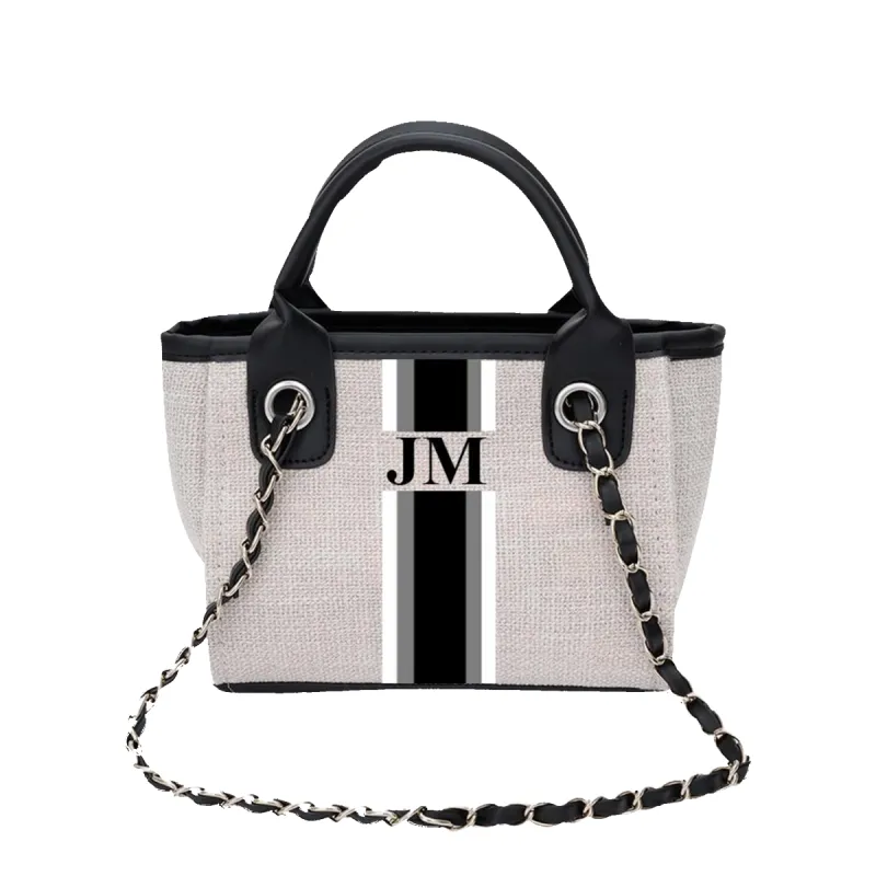 The Lily Canvas Mini Tote -  Washed Grey sold by Lily and Bean