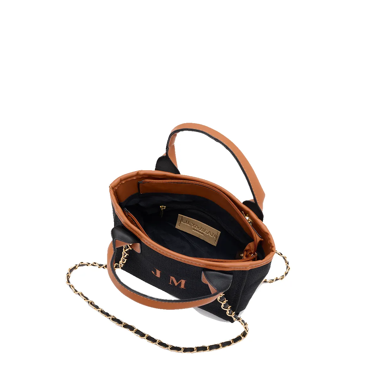 The Lily Canvas Mini - Black and Tan - Initials Only sold by Lily and Bean product image thumbnail 2