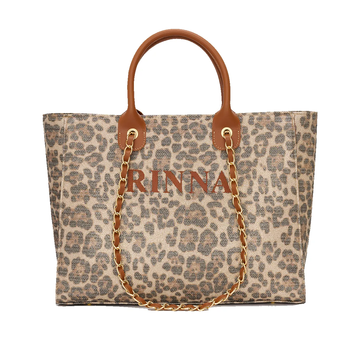 Leopard & Tan Tote sold by Lily and Bean