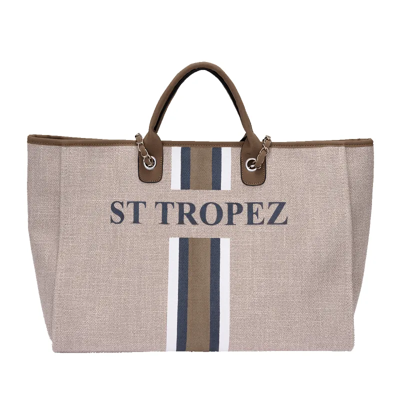 The Lily Canvas Jumbo - Soft Fawn - ST TROPEZ sold by Lily and Bean