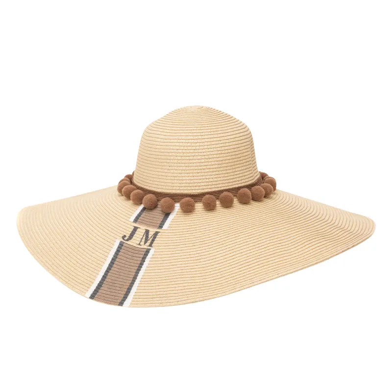 Lily & Bean Classic Floppy Hat with Pom Poms sold by Lily and Bean