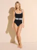 DreamSculpt® Piped Square Neck Tank sold by Stylest