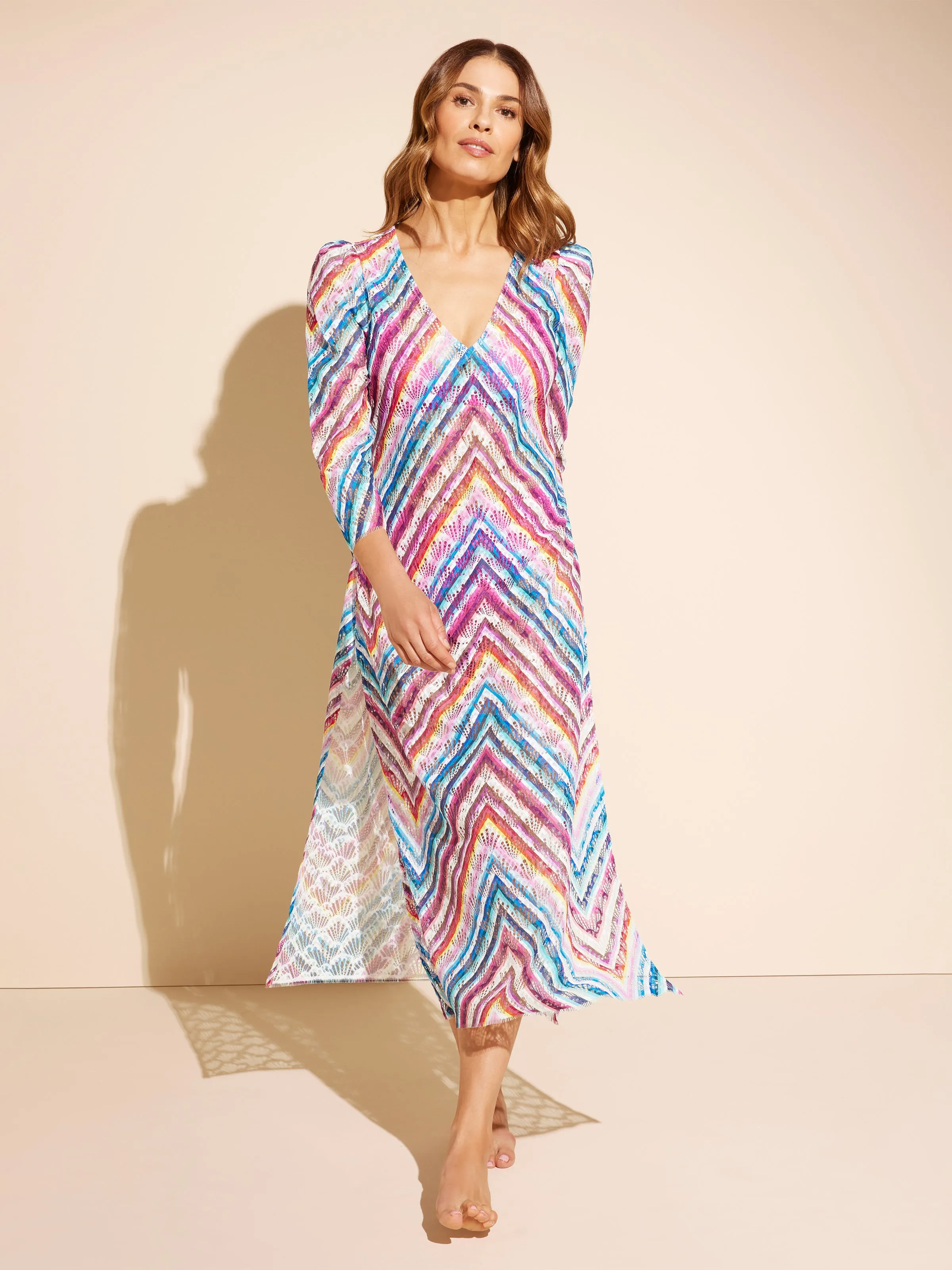 AquaLace™ Puff Sleeve Caftan sold by Stylest product image thumbnail 3