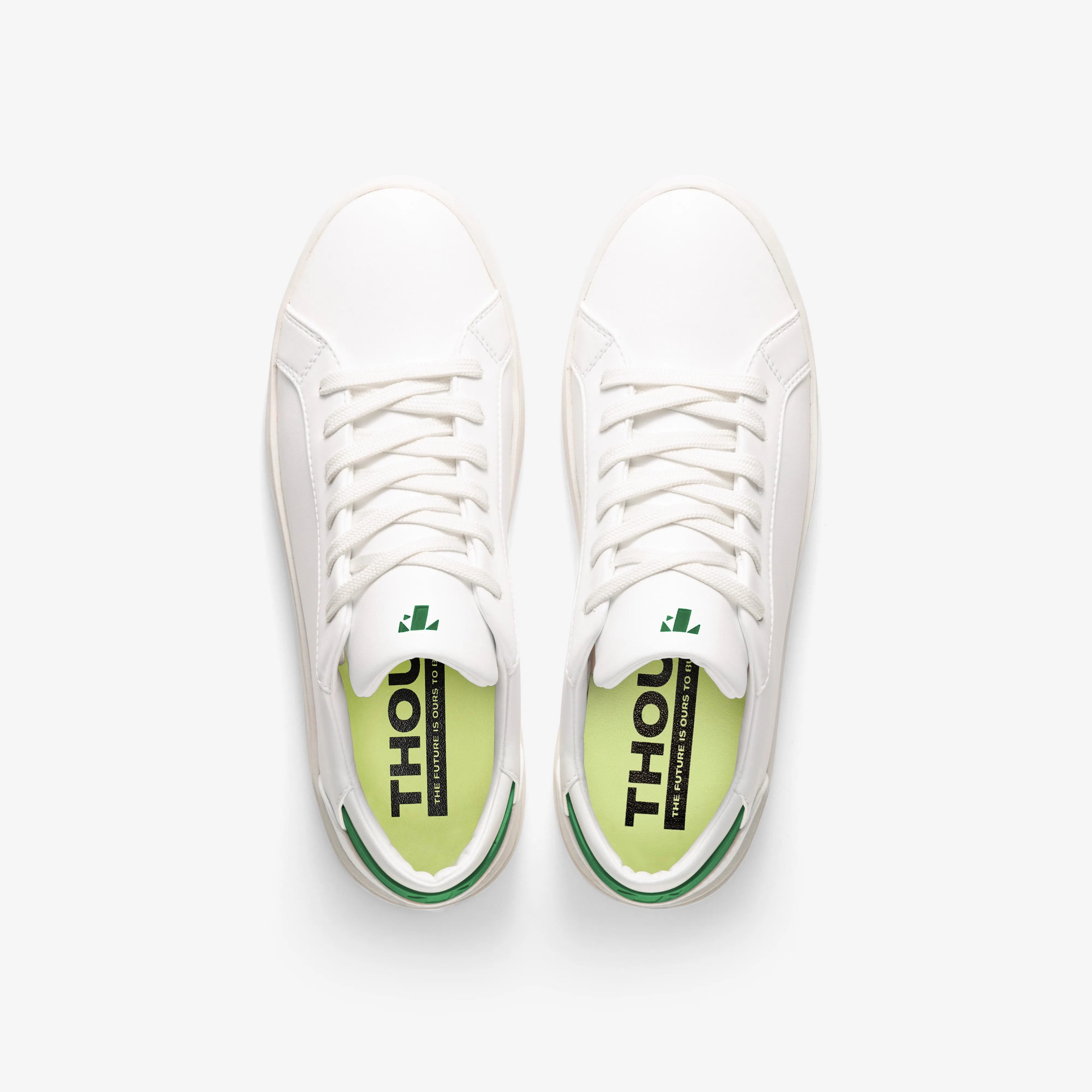 Men's Lace Up | White-Kelly Green sold by Thousand Fell product image thumbnail 2