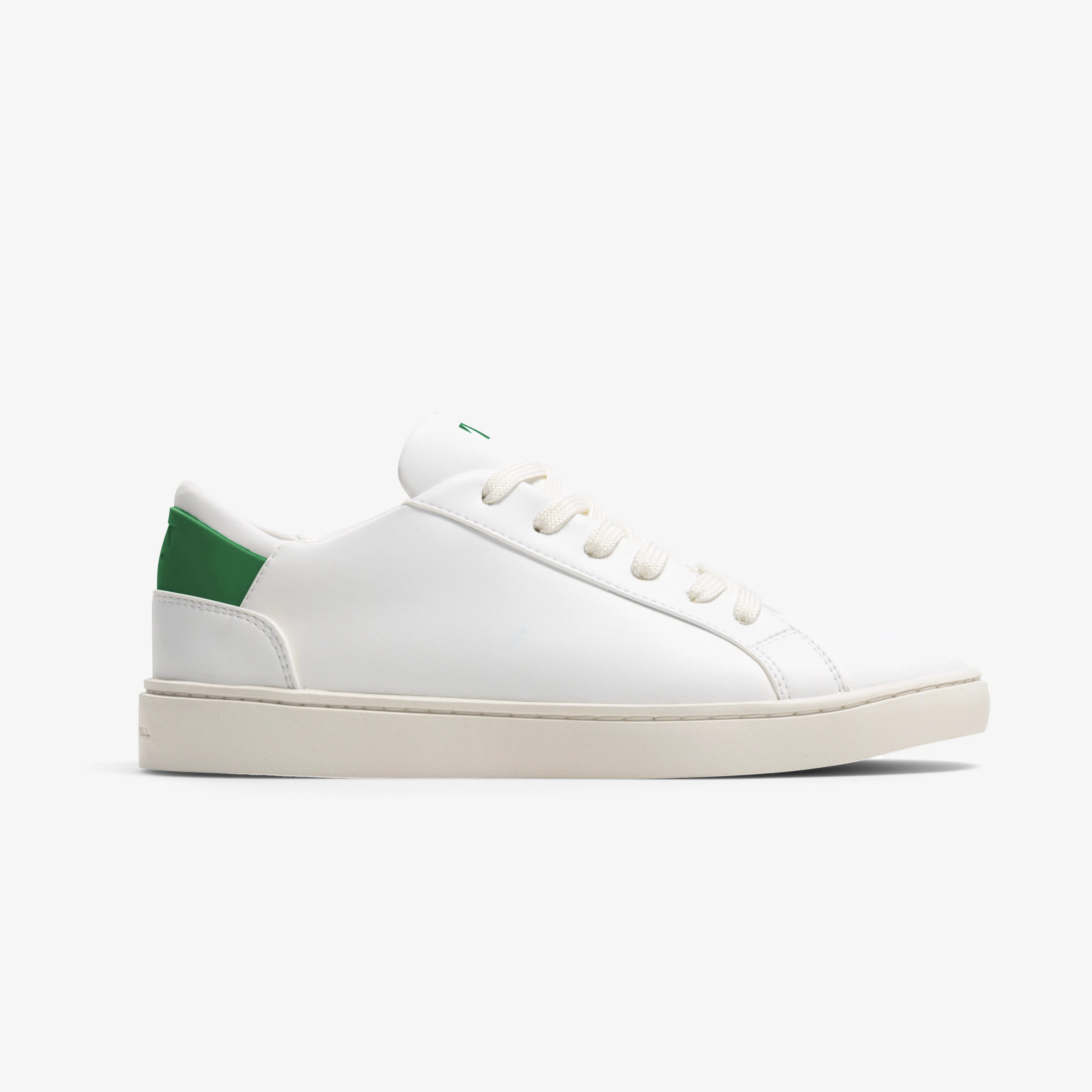 Men's Lace Up | White-Kelly Green sold by Thousand Fell