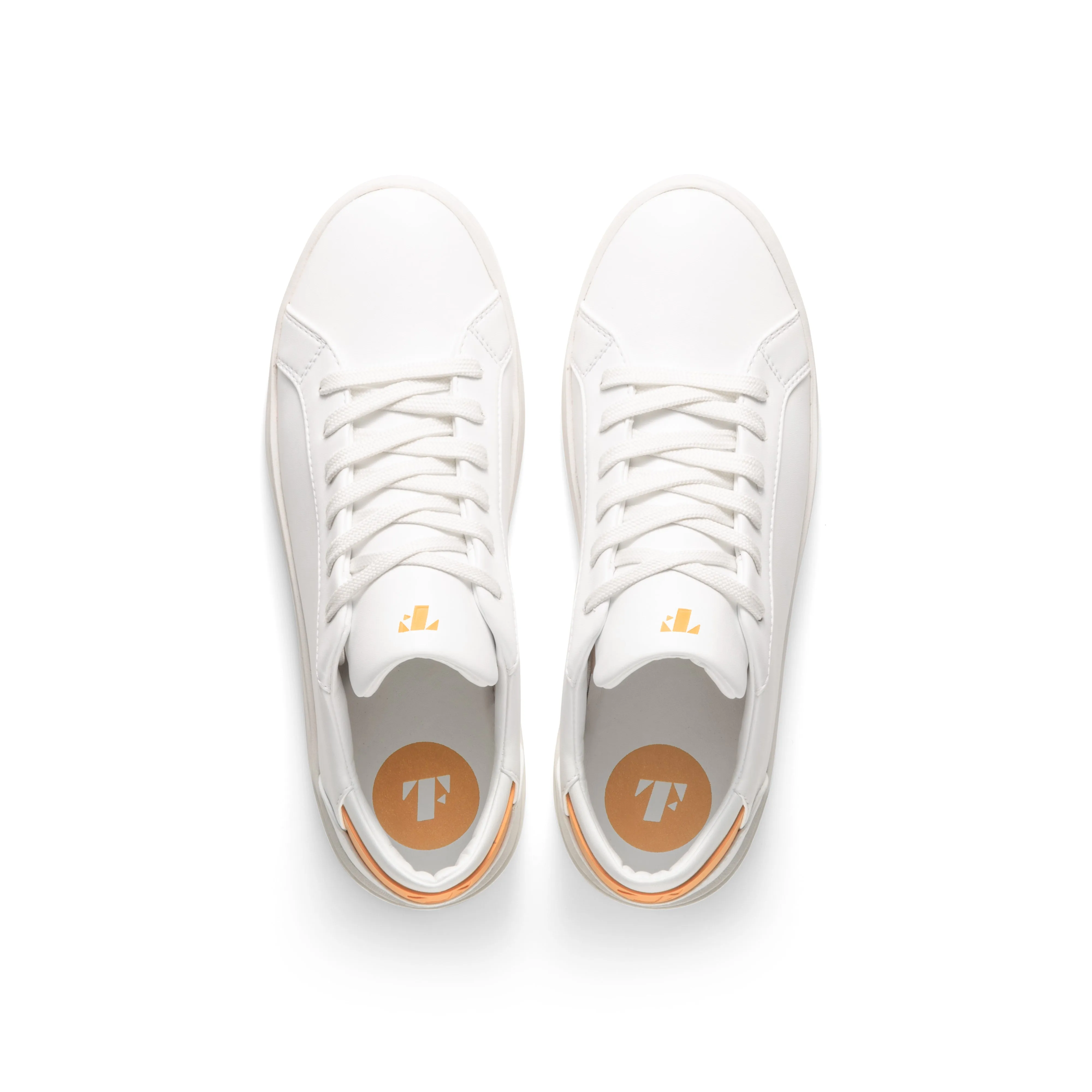 Men's Lace Up | White-Crush Orange sold by Thousand Fell product image thumbnail 2