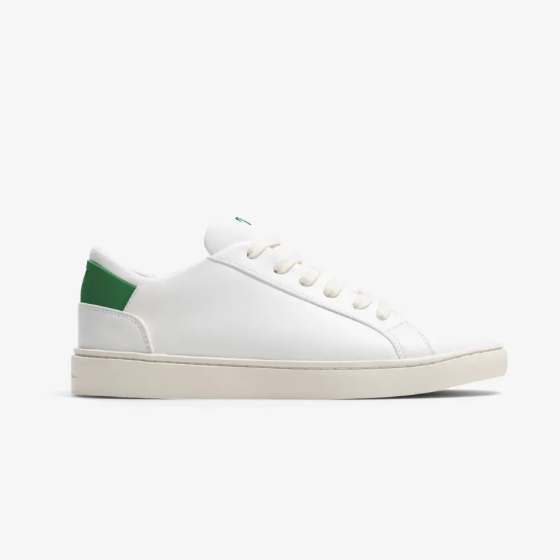 Women's Lace Up | White-Kelly Green sold by Thousand Fell