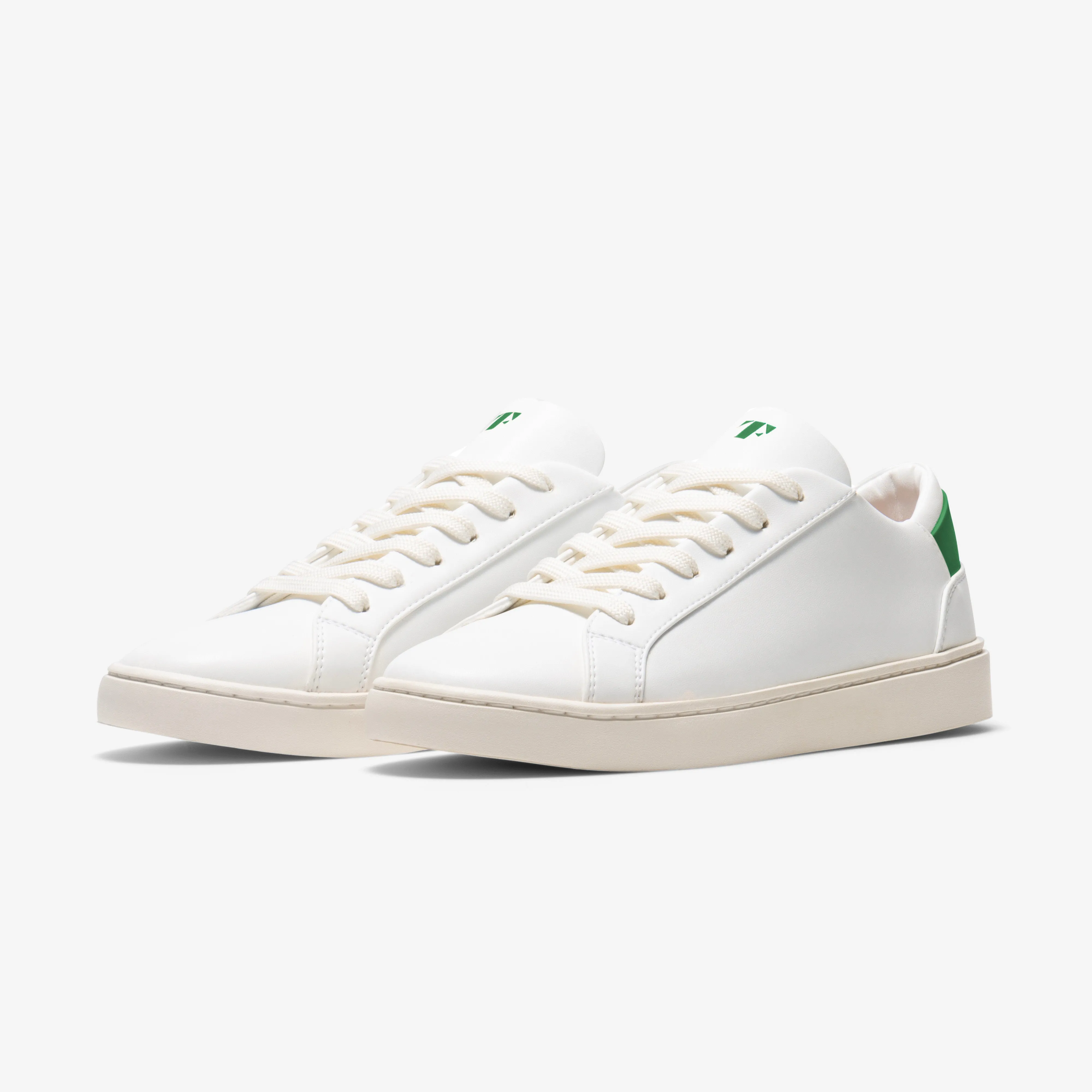 Women's Lace Up | White-Kelly Green sold by Thousand Fell product image thumbnail 2