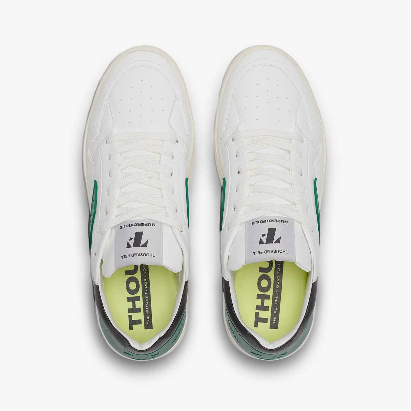 Men's Court | White-Black-Kelly Green sold by Thousand Fell product image thumbnail 2