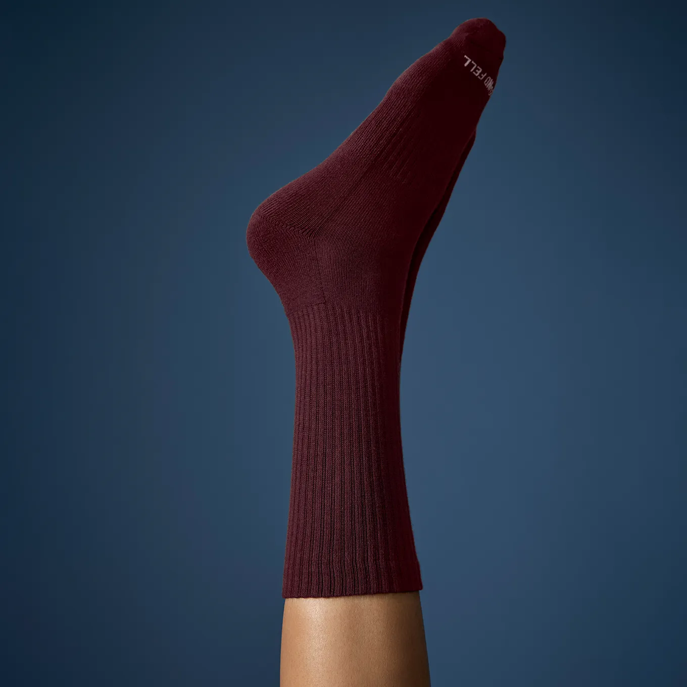 THE RECYCLABLE SOCK | BURGUNDY sold by Thousand Fell product image thumbnail 2