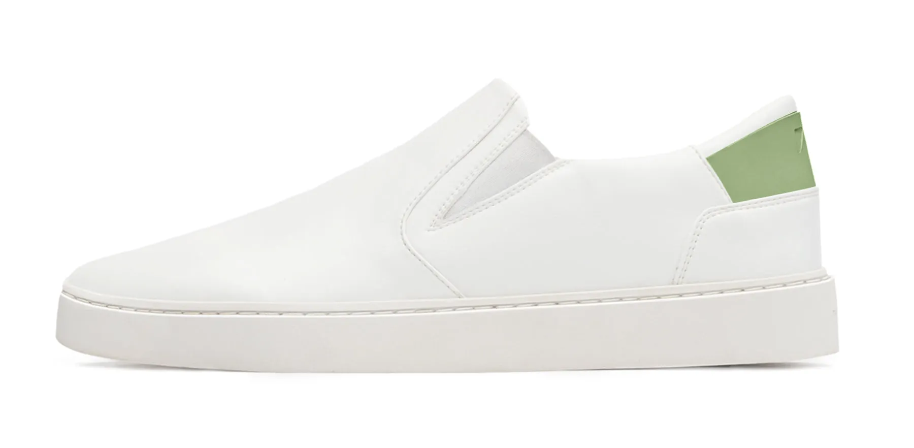 Women's Slip On | White-Green sold by Thousand Fell product image thumbnail 5