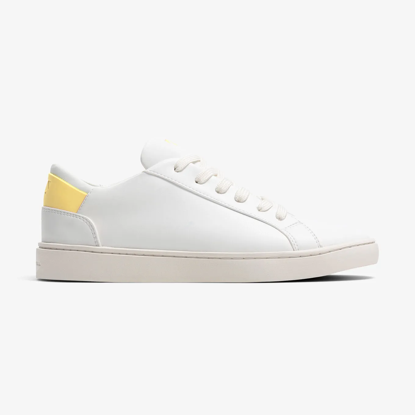 Women's Lace Up | White-Starstruck Yellow sold by Thousand Fell