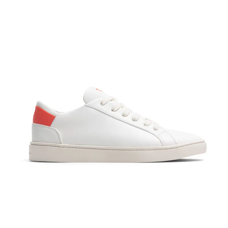 Women's Lace Up | White-Flame Red sold by Thousand Fell