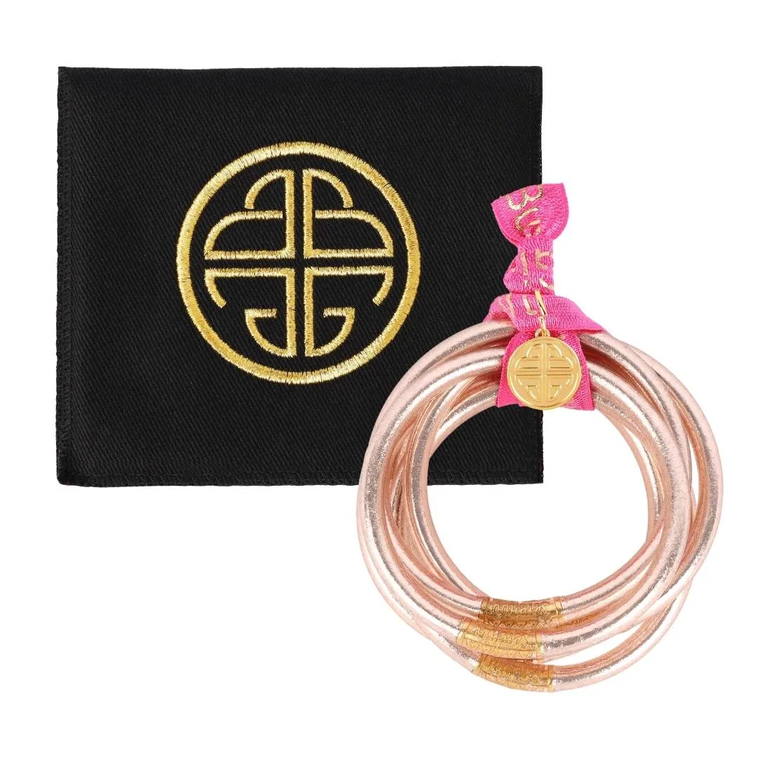 Champagne All Weather Bangles® (Set of 6) - Serenity Prayer sold by BuDhaGirl product image thumbnail 5