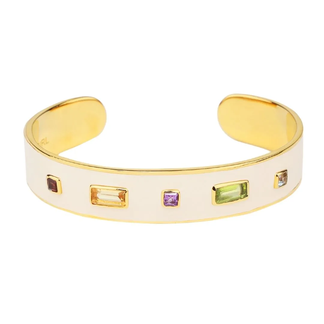 Daria Cuff - White Enamel sold by BuDhaGirl