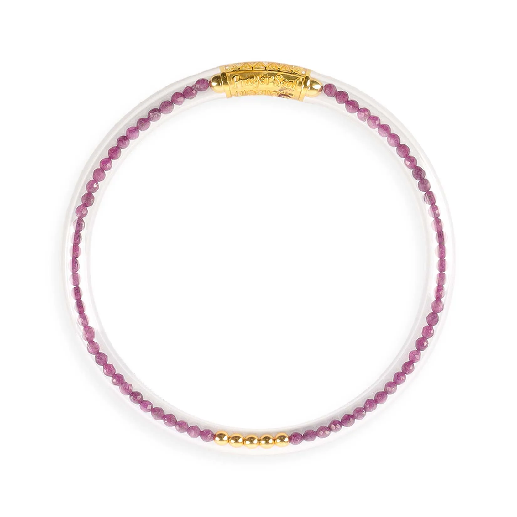 Ruby Luxe All Weather Bangle® (AWB®) - Serenity Prayer sold by BuDhaGirl