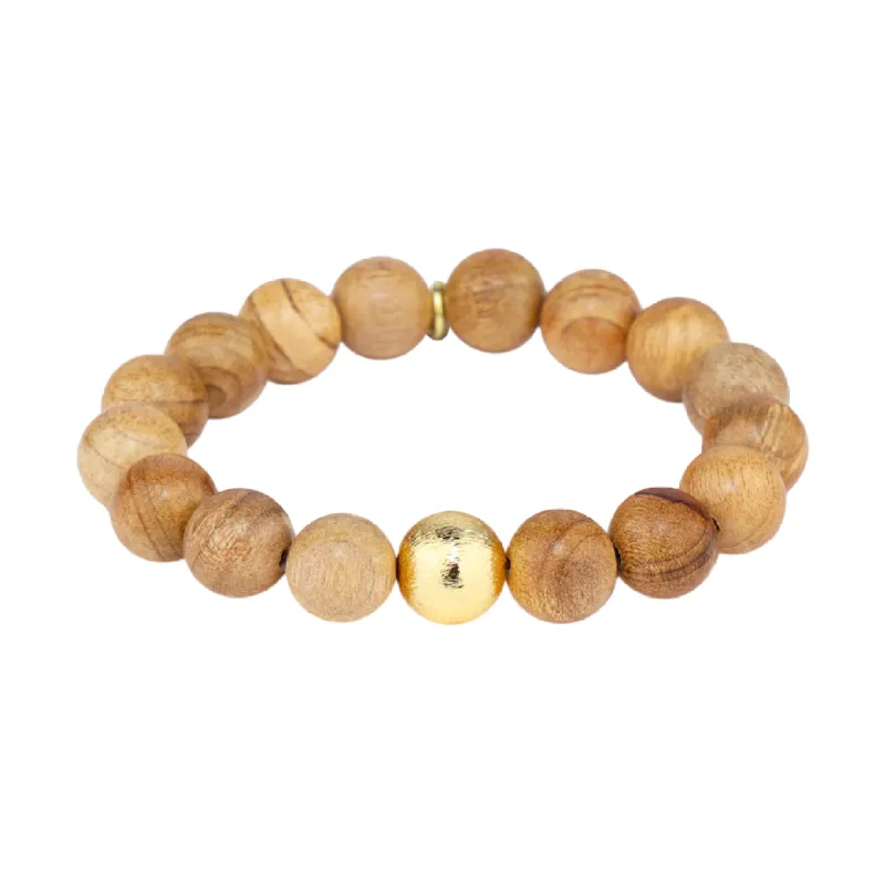 Ashen Wood Beaded Bracelet sold by BuDhaGirl