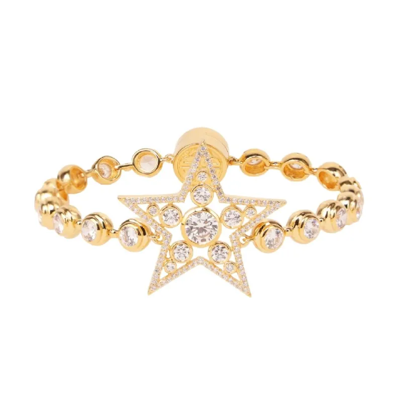 Star Bracelet - Gold/White sold by BuDhaGirl