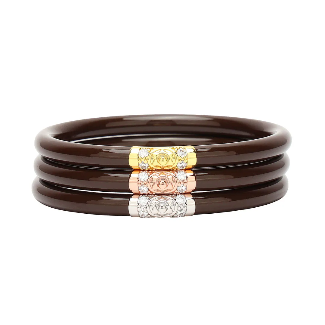 Three Kings All Weather Bangles® (AWB®) - Chocolate sold by BuDhaGirl