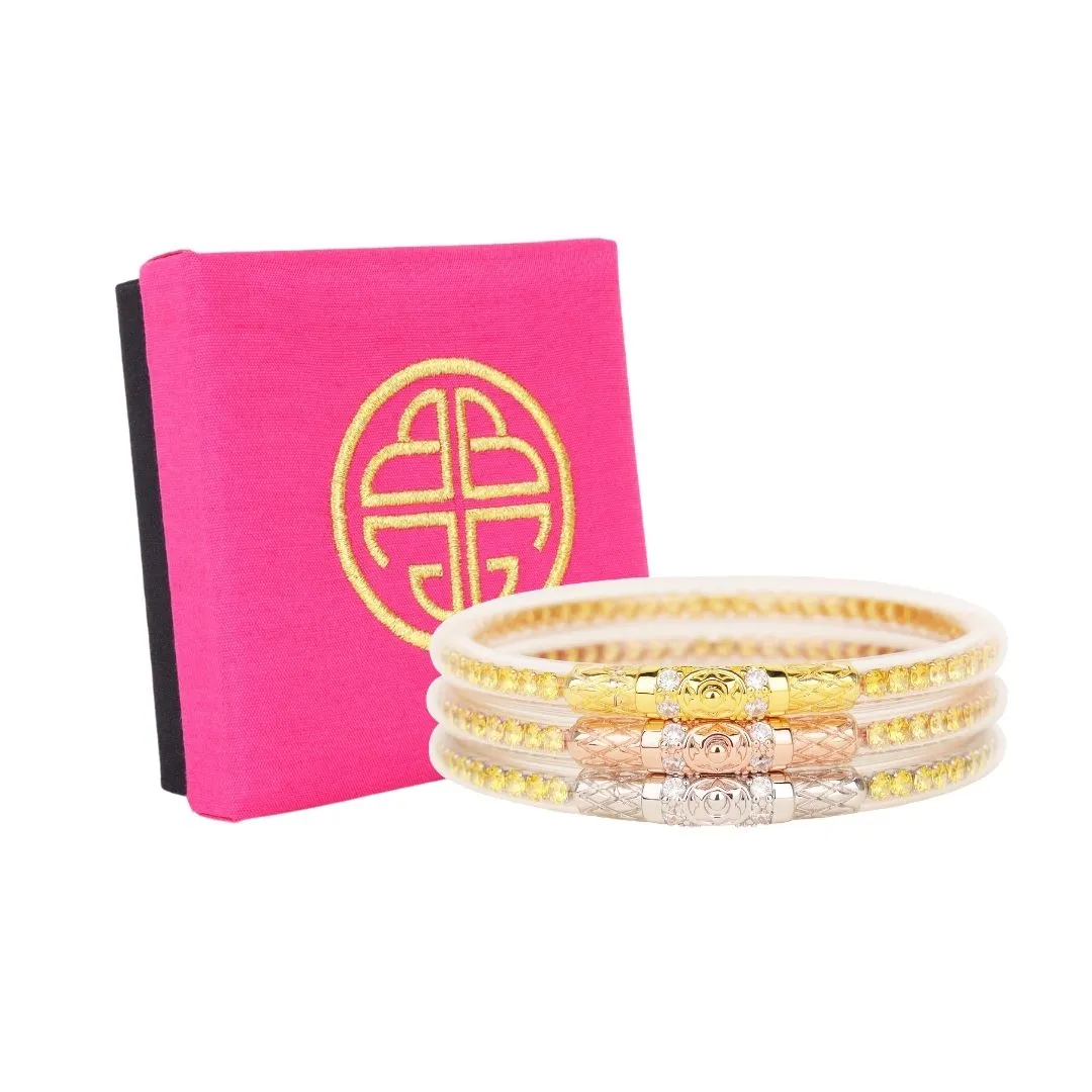 Three Queens All Weather Bangles® (AWB®) - Yellow Rose sold by BuDhaGirl product image thumbnail 2
