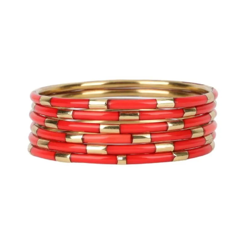 Coral Veda Bangles - Set of 6 sold by BuDhaGirl