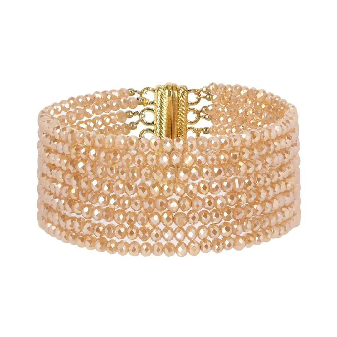Meghan 8 Strand Crystal Bracelet sold by BuDhaGirl product image thumbnail 3
