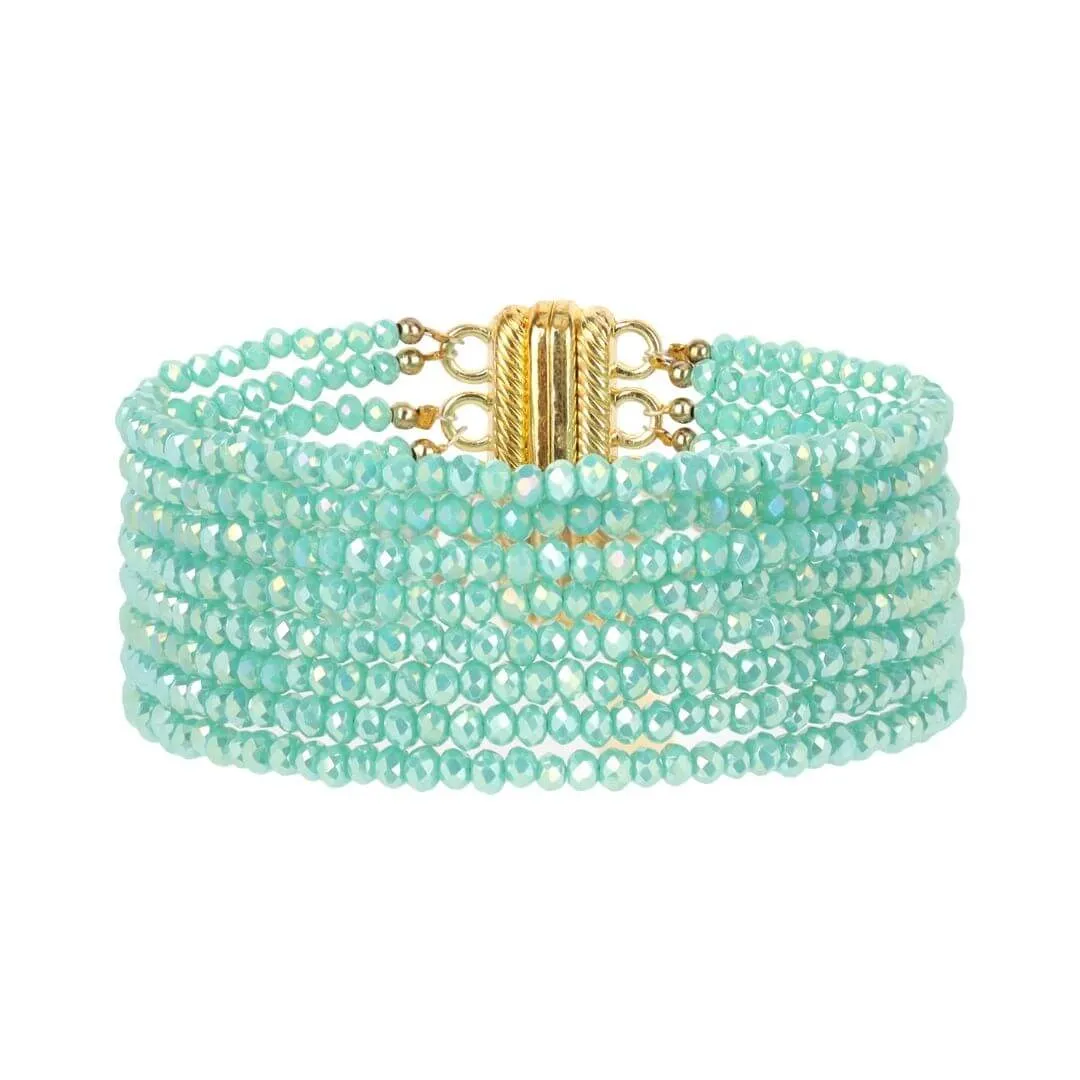 Meghan 8 Strand Crystal Bracelet sold by BuDhaGirl product image thumbnail 5