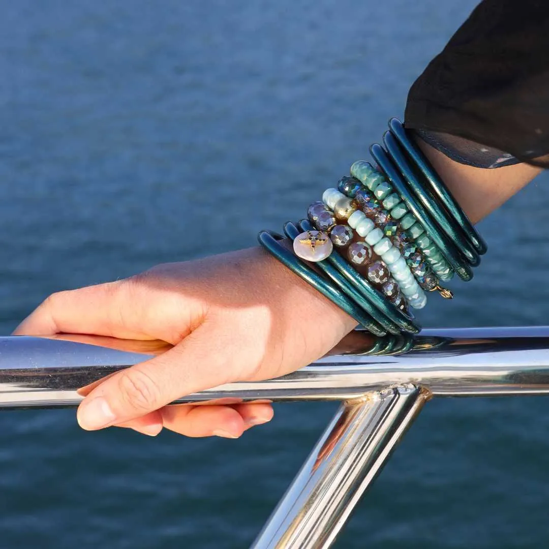 Plume All Weather Bangles® (Set of 6) - Serenity Prayer sold by BuDhaGirl product image thumbnail 3