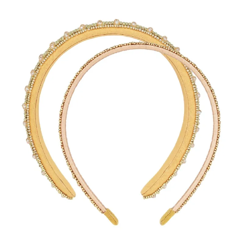 Plaza Duo Headbands - Gold made by BuDhaGirl