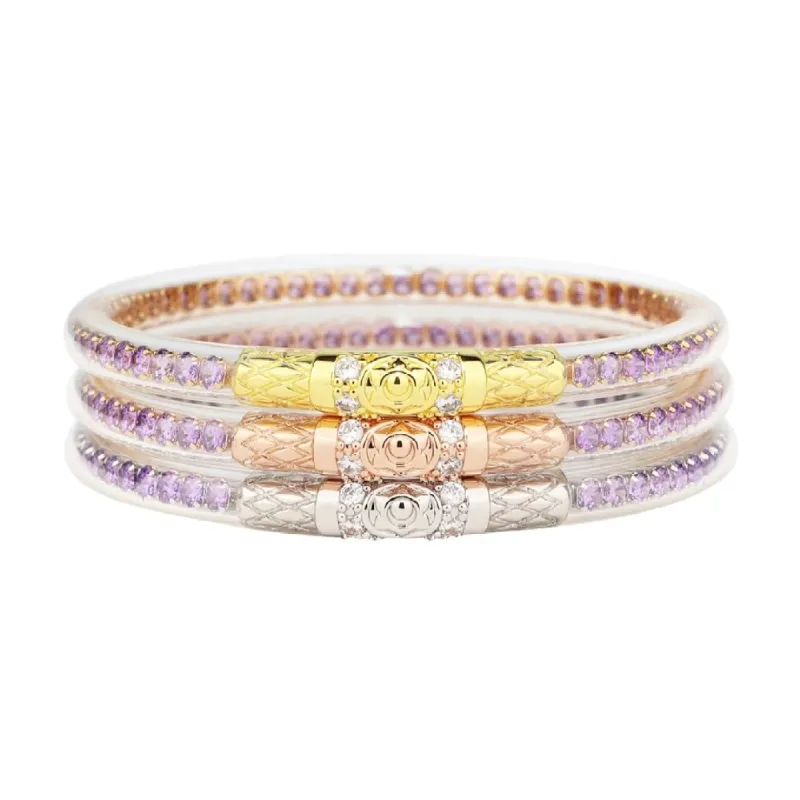Three Queens All Weather Bangles® (AWB®) - Lila sold by BuDhaGirl