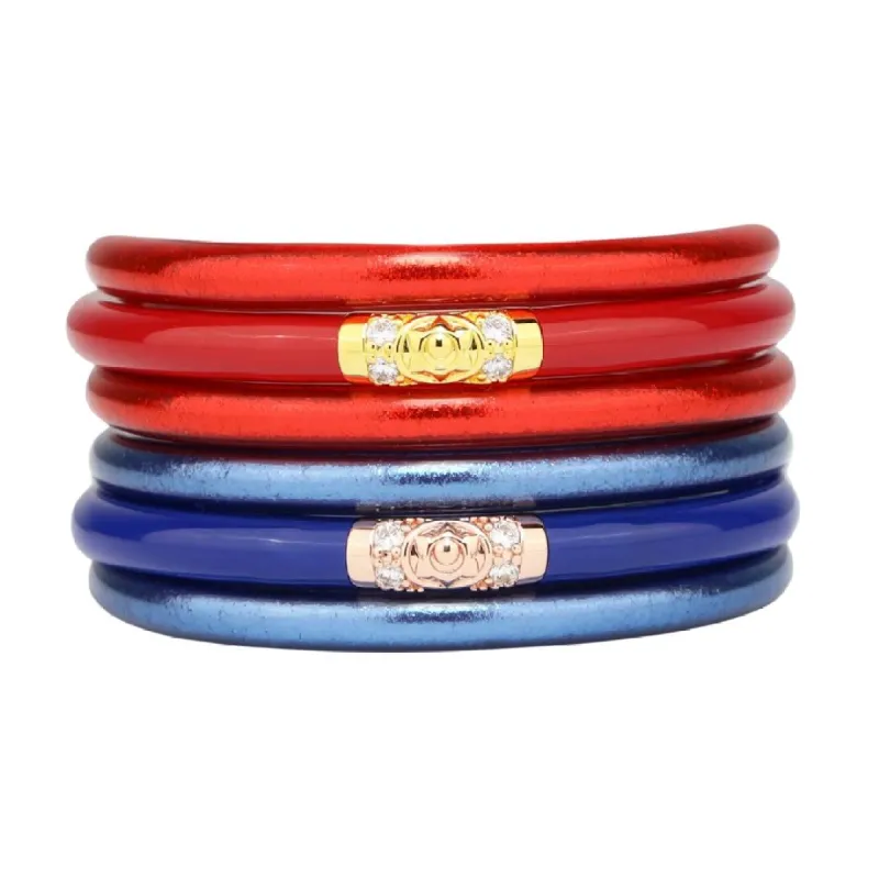 Red/Blue Stack sold by BuDhaGirl