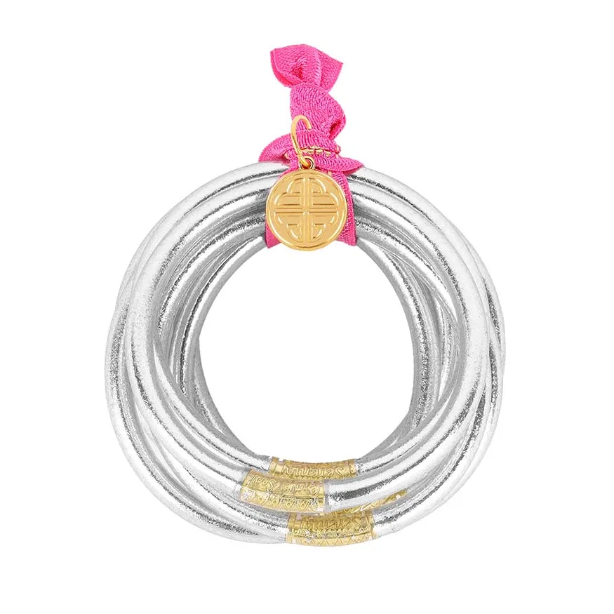 Silver All Weather Bangles® (Set of 9) - Serenity Prayer sold by BuDhaGirl product image thumbnail 2