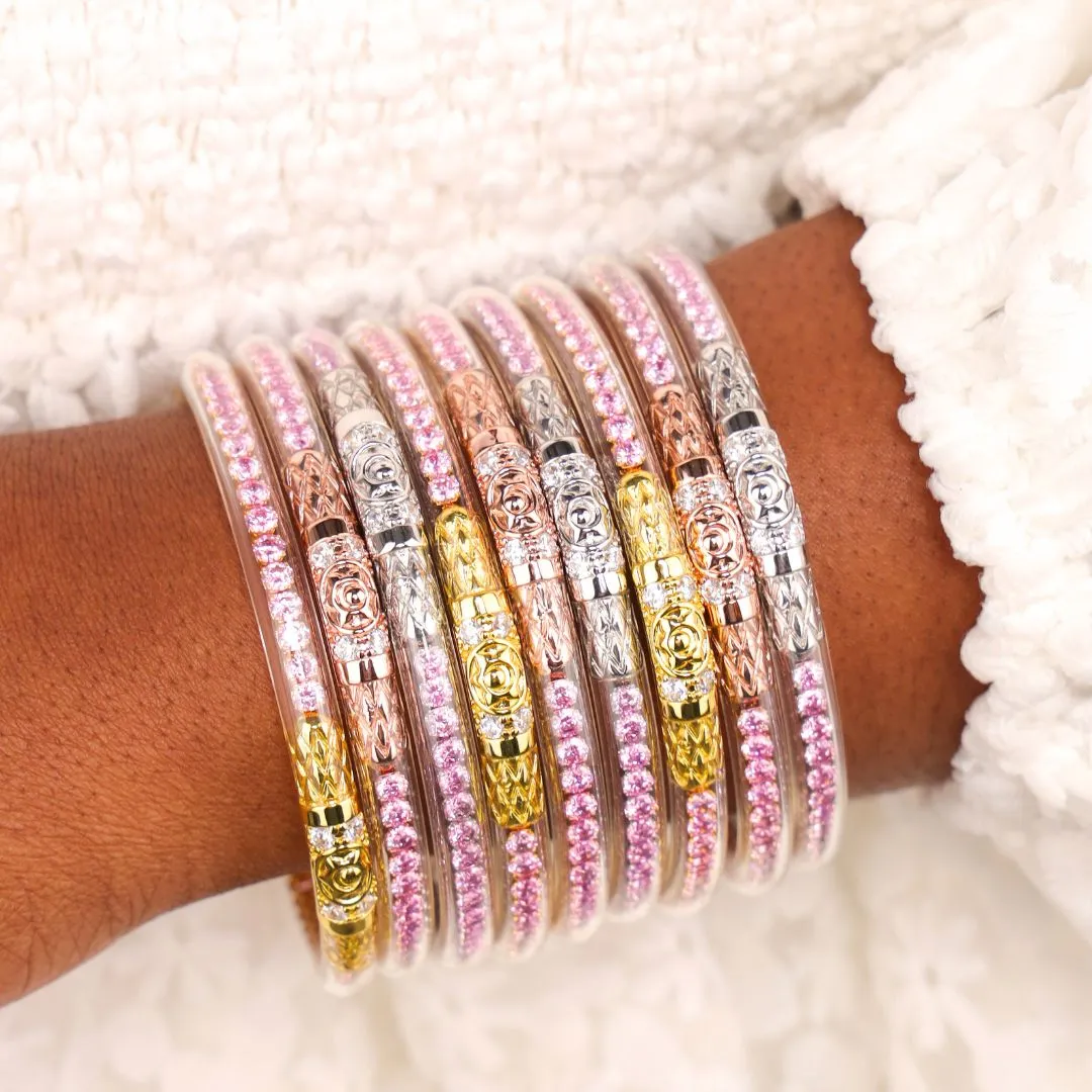 Three Queens All Weather Bangles® (AWB®) - Petal Pink sold by BuDhaGirl product image thumbnail 3