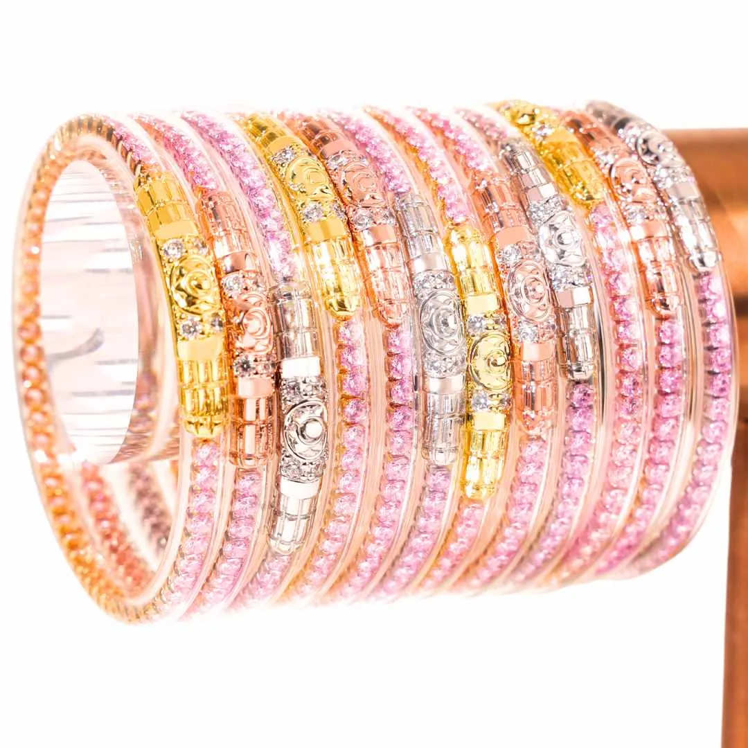Three Queens All Weather Bangles® (AWB®) - Petal Pink sold by BuDhaGirl product image thumbnail 4