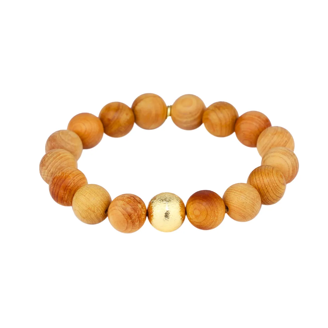 Varnished Wood Beaded Bracelet sold by BuDhaGirl